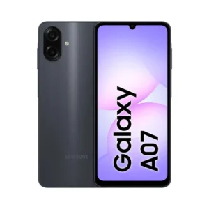 Samsung Galaxy A07 smartphone in Black color